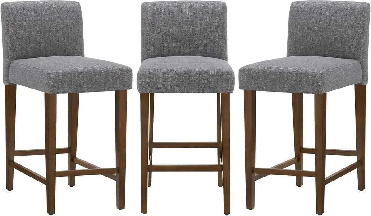 Comfortable Upholstered Bar Stools Set of Three from PriceLows™