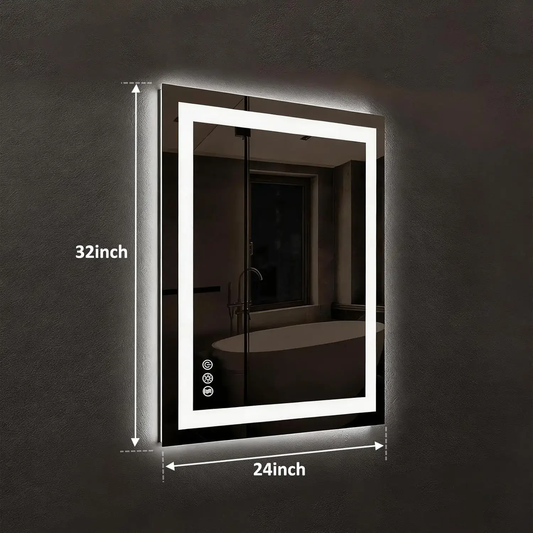 Compact Edge Glow LED Bathroom Mirror from PriceLows™