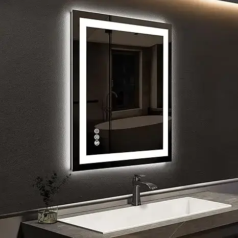 Compact Edge Glow LED Bathroom Mirror from PriceLows™