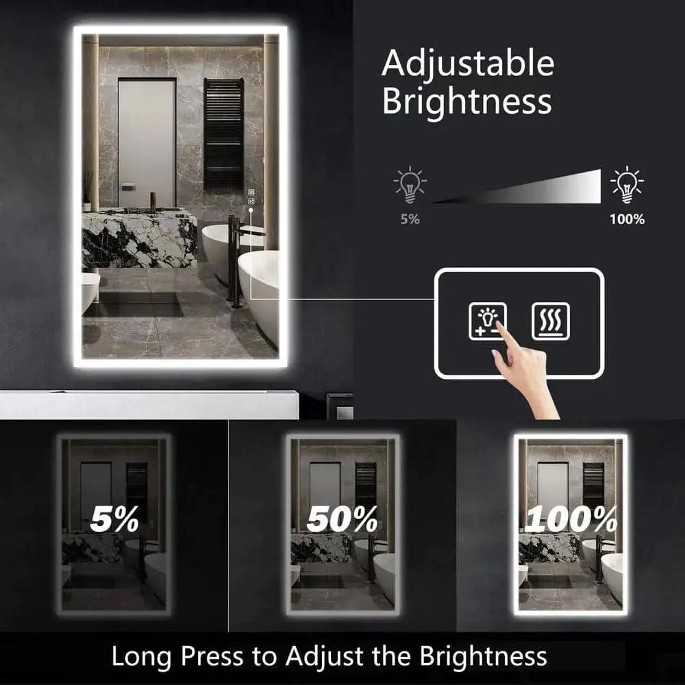 Compact Edge Glow LED Bathroom Mirror from PriceLows™