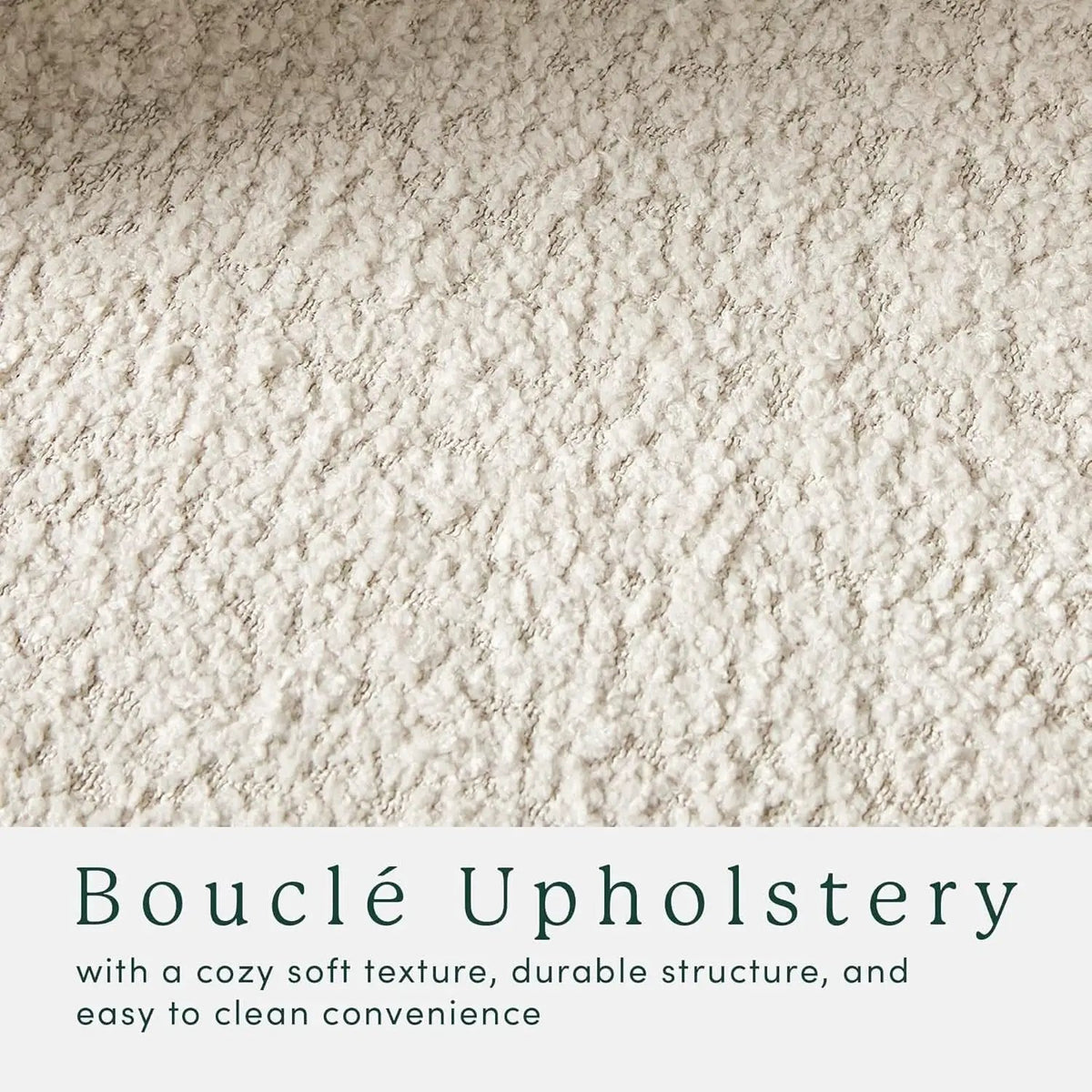 Contemporary Large Ivory Storage Ottoman With Legs from PriceLows™