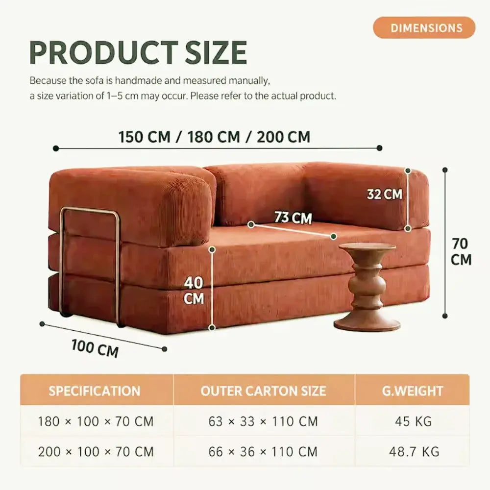 Convertible Sofa Bed | 3-Seater | PriceLows™