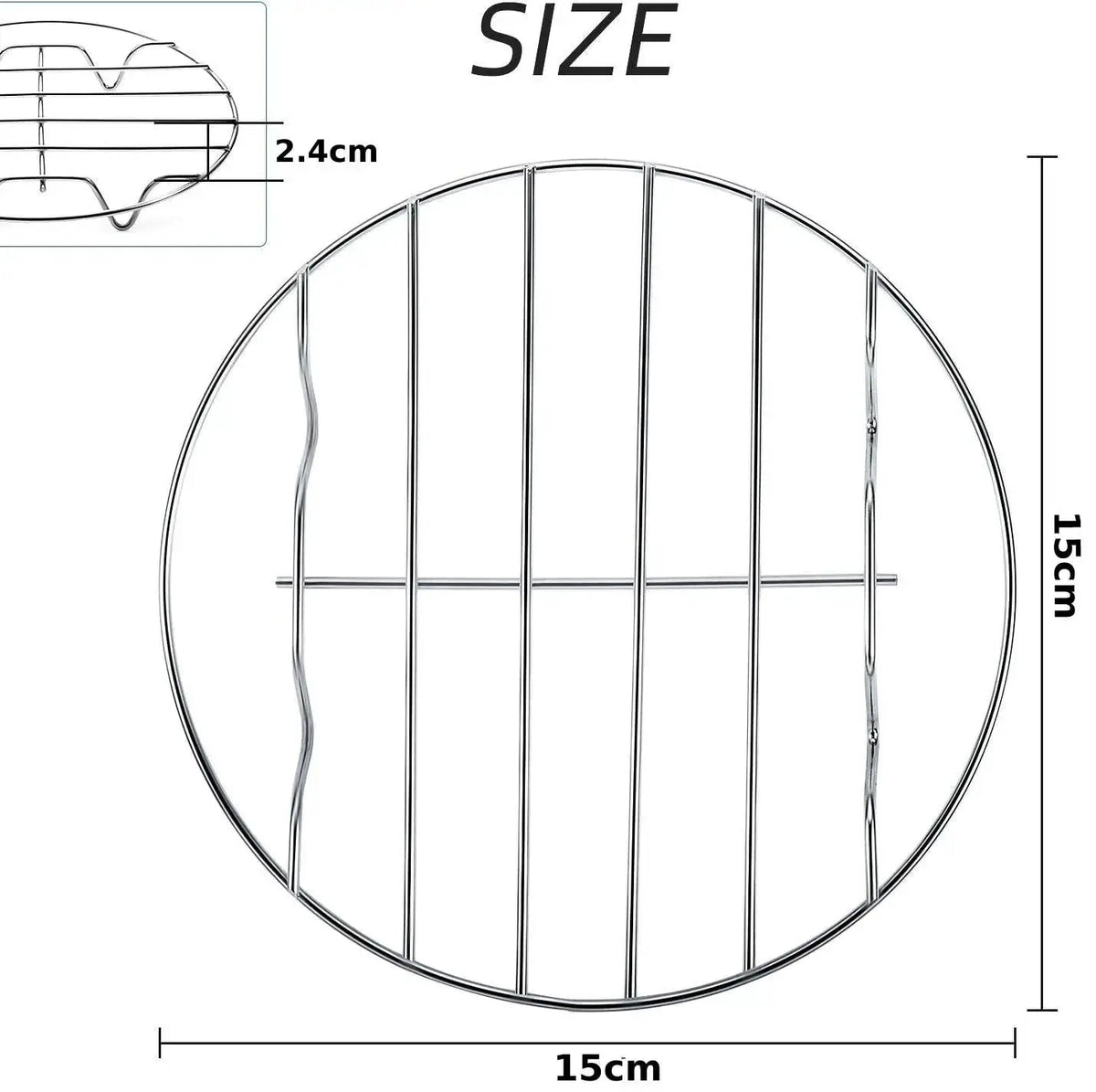 Cooling Rack | Round Rack 6 To 8 Inch Oven Safe | PriceLows™