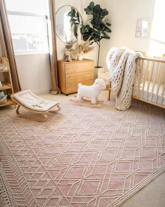 Ramsbury Pink Area Rug from PriceLows™