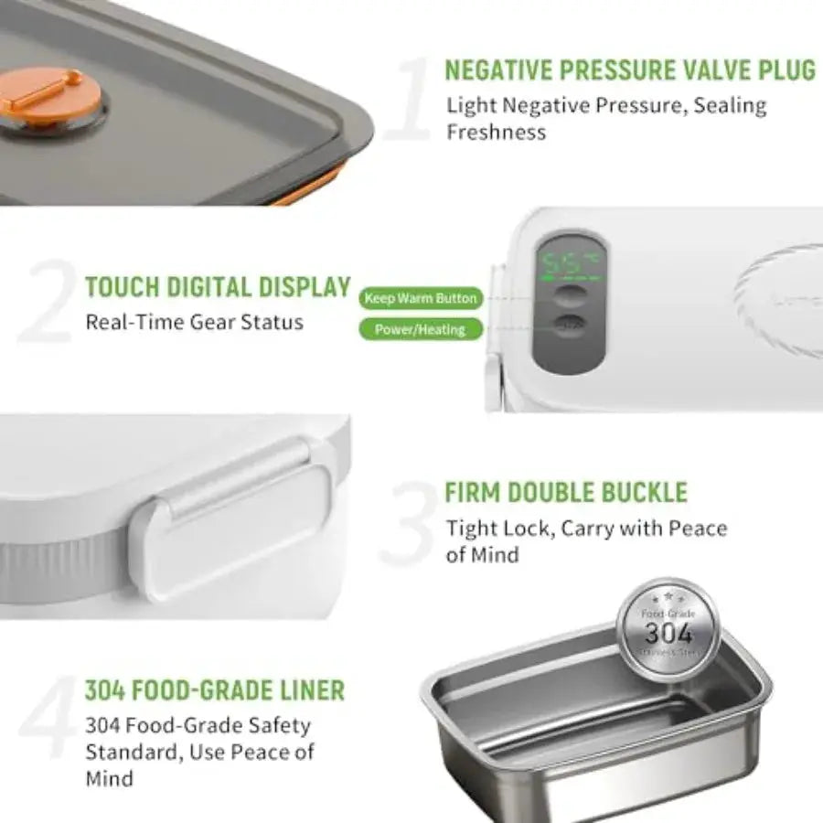 Cordless Electric Lunch Box | Self Heating | PriceLows