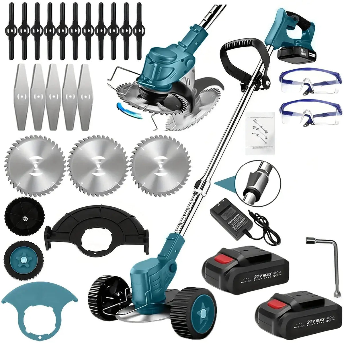New model for 2025 Cordless Lawn Trimmer TrimmersLawn EdgerMowerBrush CutterWeed Cutter for Garden and Yard Lawn from PriceLows™