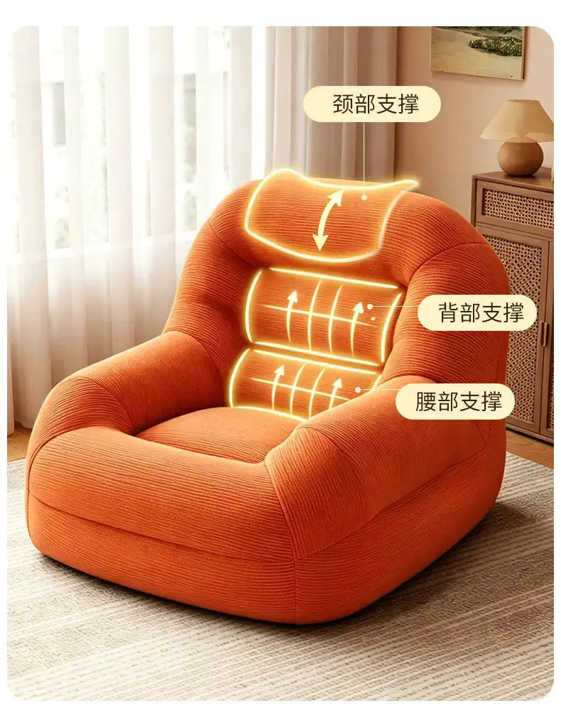 Corner Lounge Chair | Armless U-Shaped | PriceLows™