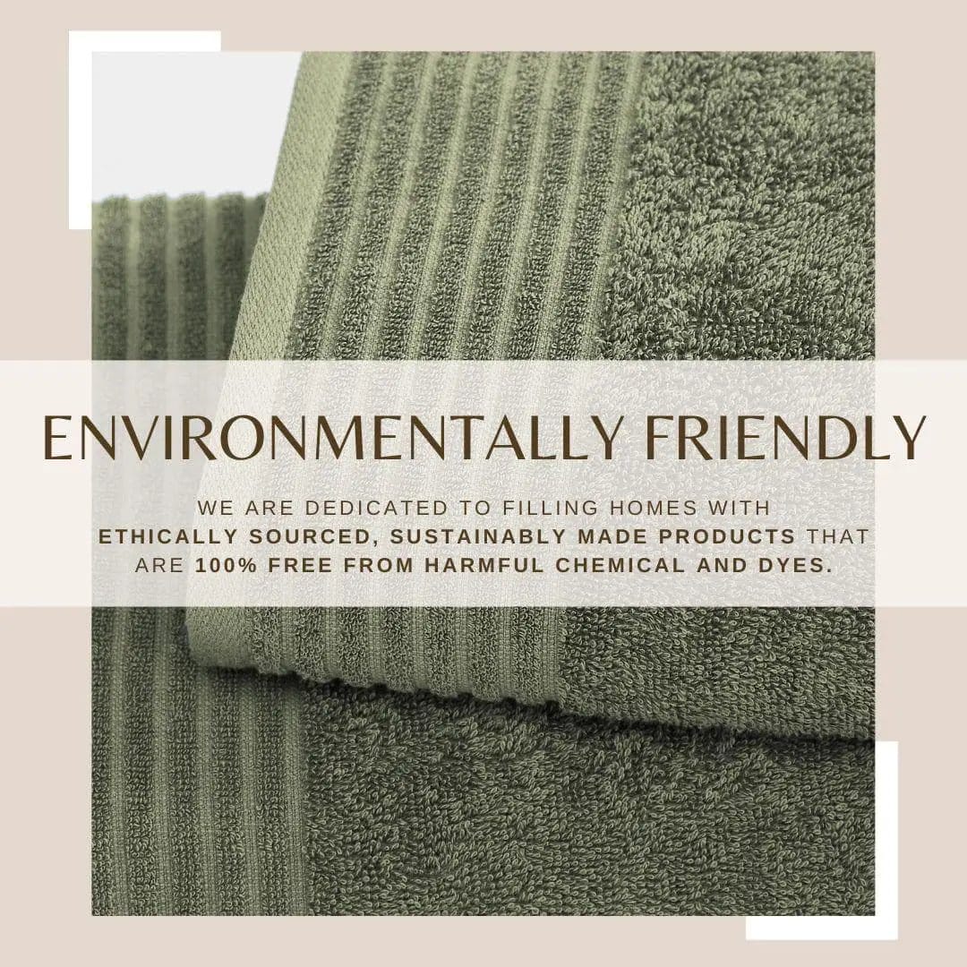 6 Piece Set Cotton Bath Towels - Kasper Collection from PriceLows™