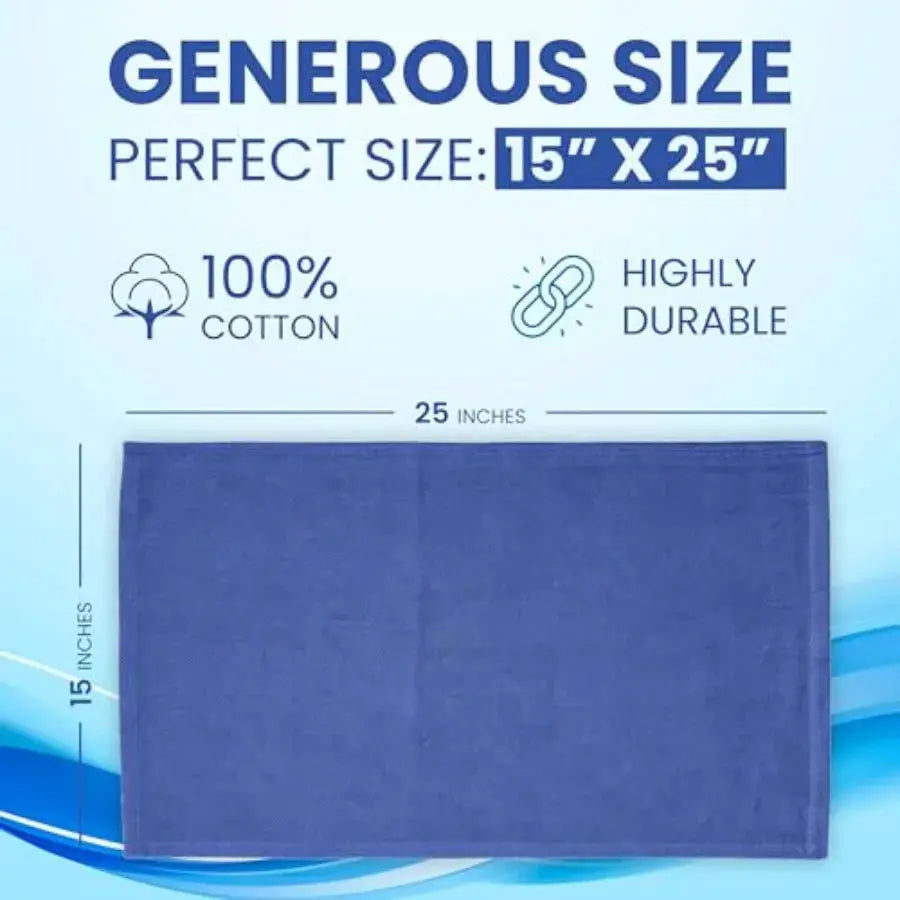 Blue Huck Towels - Pack of Shop Bulk Cleaning Towel Multipurpose for Window Glass Mechanic Garage and Commercial % Cotton Pre-W from PriceLows™