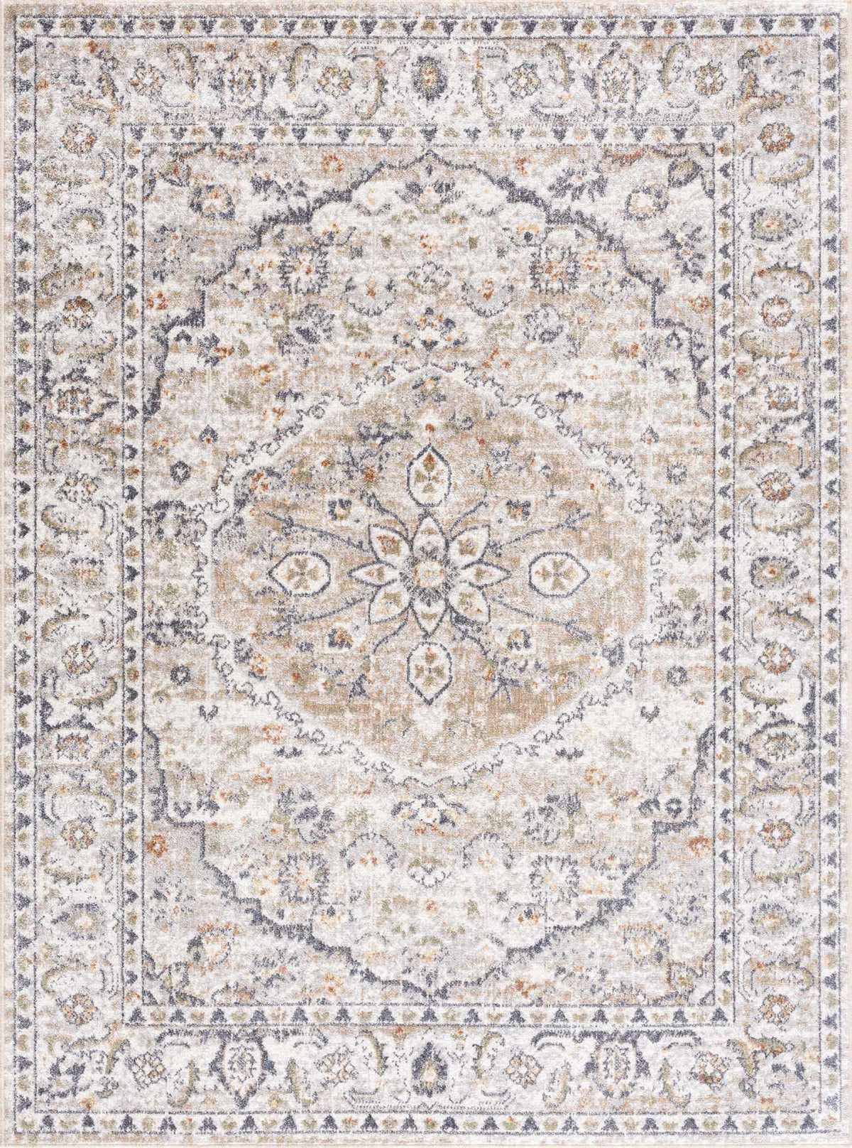 Cream Hiti Washable area rug from PriceLows™
