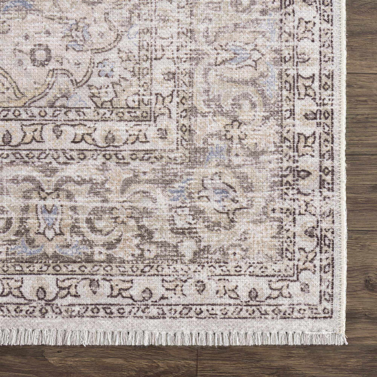 Cream Holi-2301 Washable Area Rug from PriceLows™