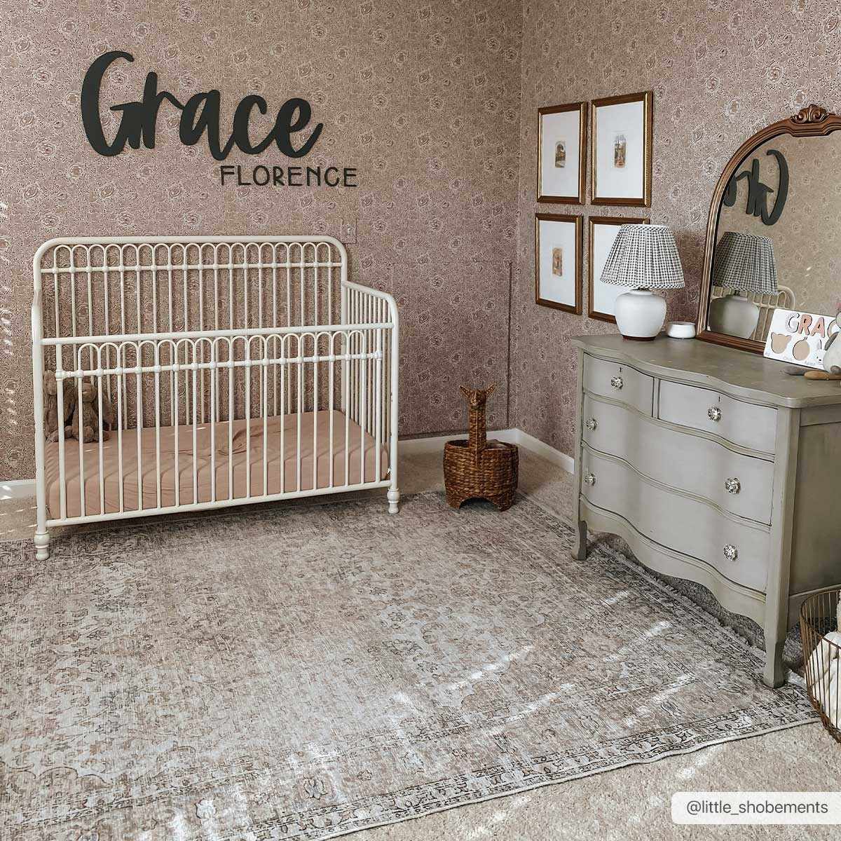 Cream Holi-2301 Washable Area Rug from PriceLows™