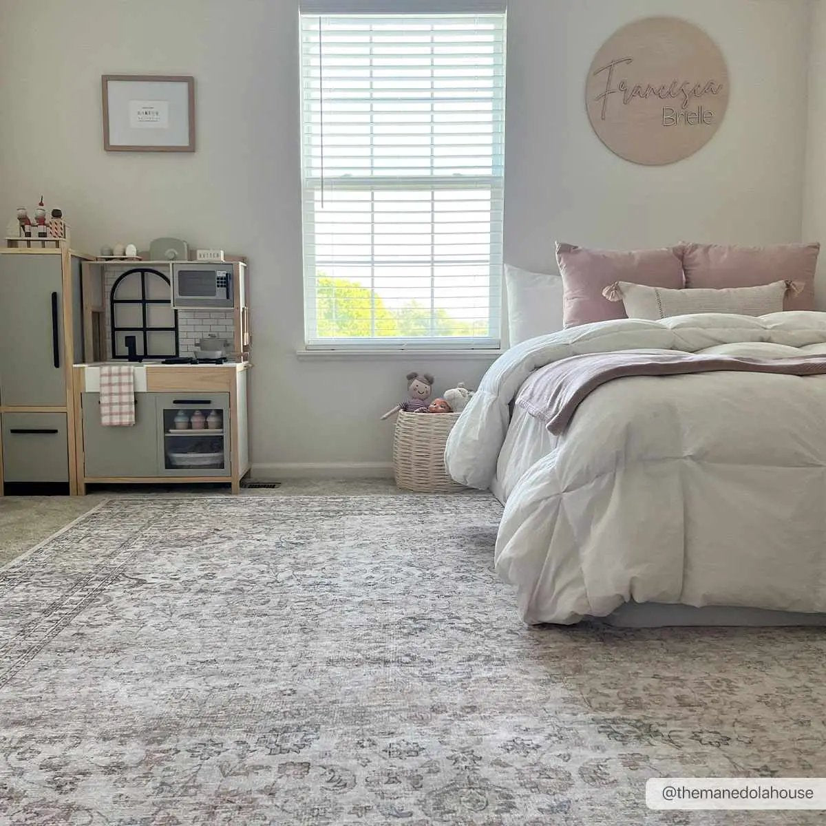 Cream Holi-2301 Washable Area Rug from PriceLows™