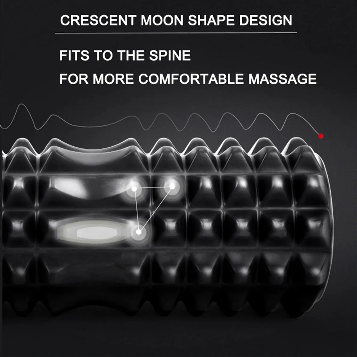 Crescent Foam Roller | Solid Core Design | PriceLows™