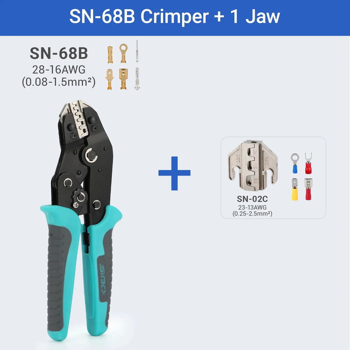 Crimping Tool Set Electrician Tools Quick Change Jaws For Crimp Terminals Dupont JST Non Insulated Open Barrel Ferrule MC4 Solar from PriceLows™