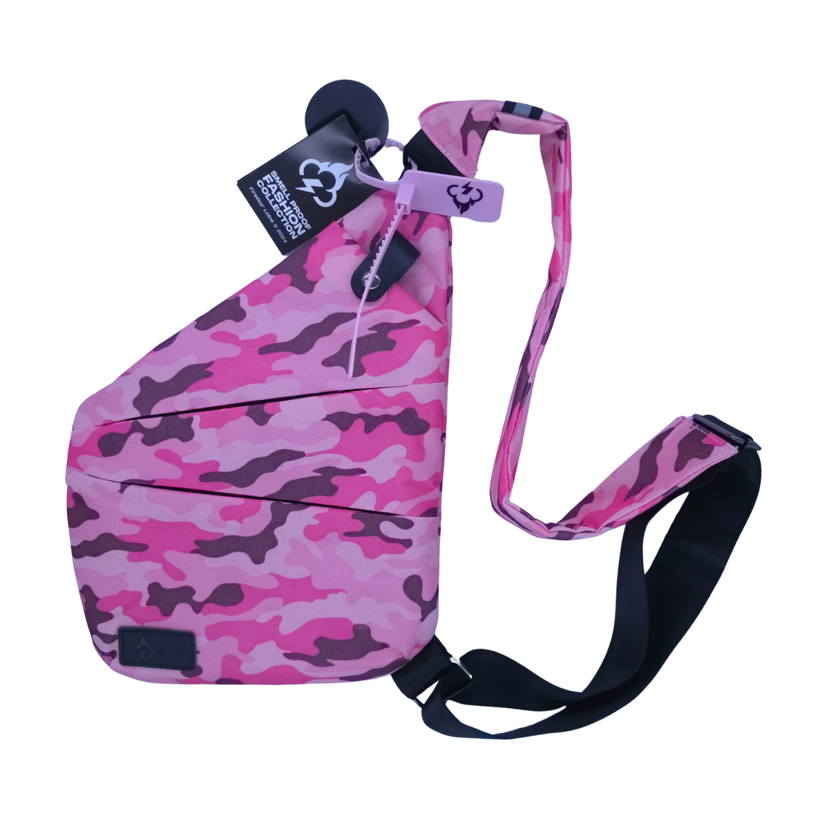 Smell Proof Crossbody Bag | Activated Carbon Liner | Hidden Lock | One Size