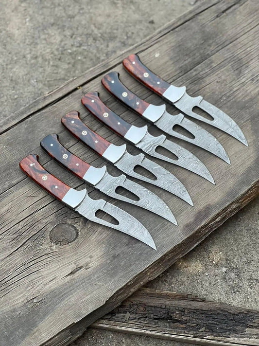 Custom Handmade Damascus Steel Hunting Blade - 4-Inch Resin Handle | 4 Inch | Damascus Steel | hunting Knife