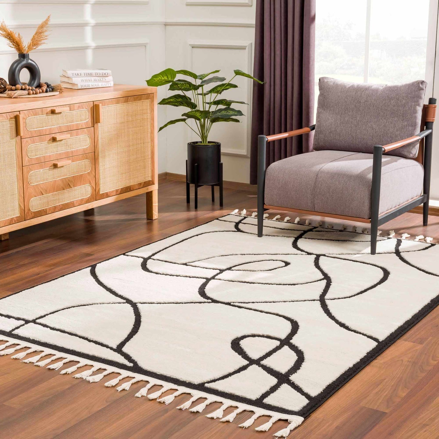 Azana Black & White Area Rug from PriceLows™