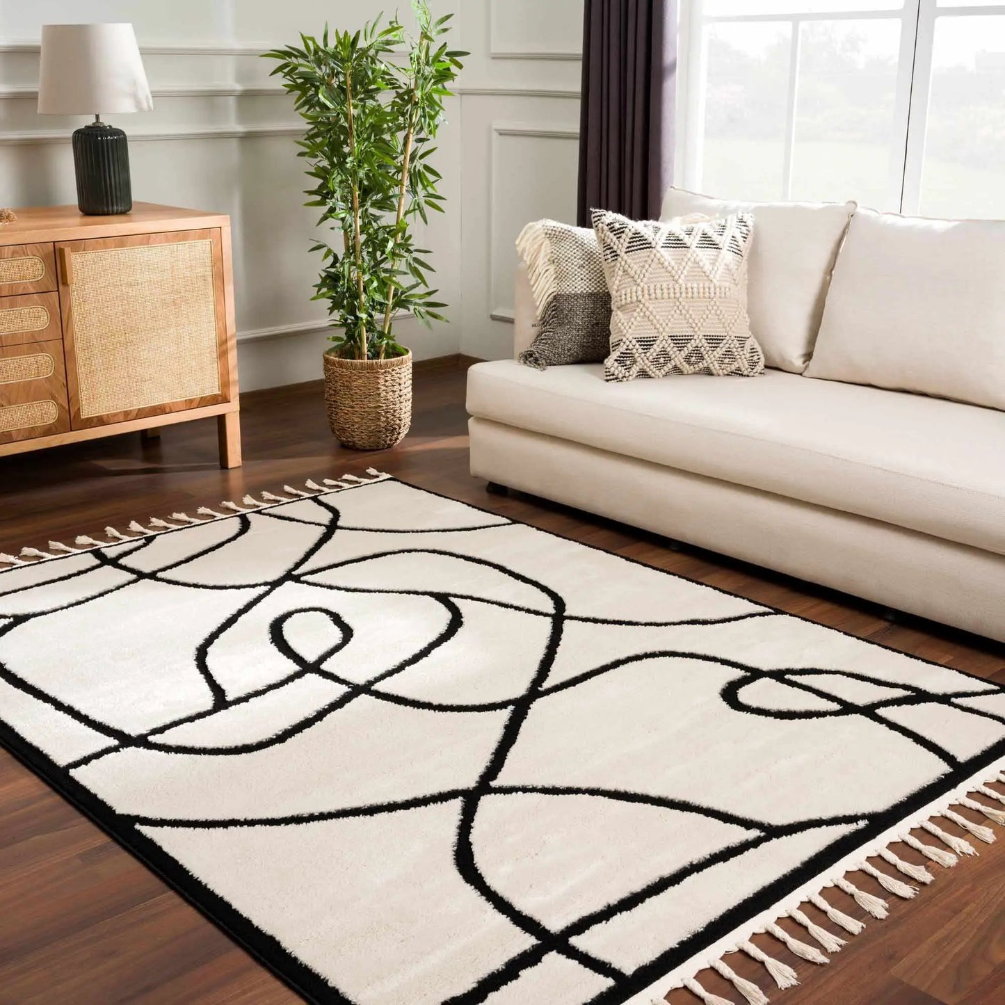 Azana Black & White Area Rug from PriceLows™
