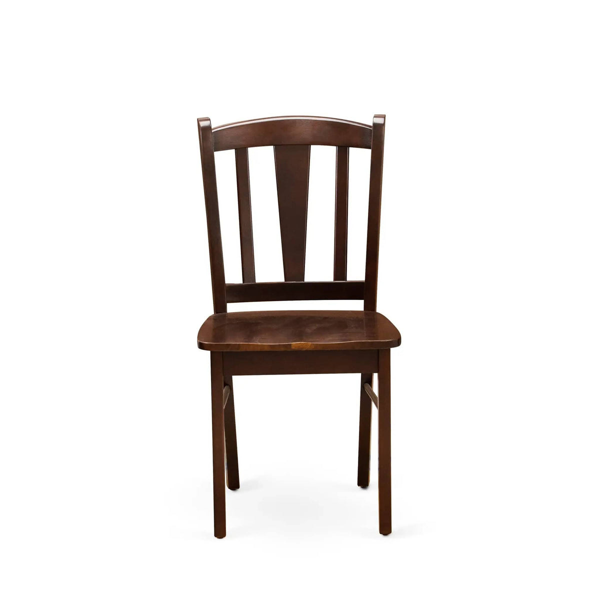 EAST WEST FURNITURE ANDL3-MAH-W 3-Piece Dinette Room Set- 2 Dining Room Chair and | 3-Piece Set | Solid Wood | Mahogany Finish