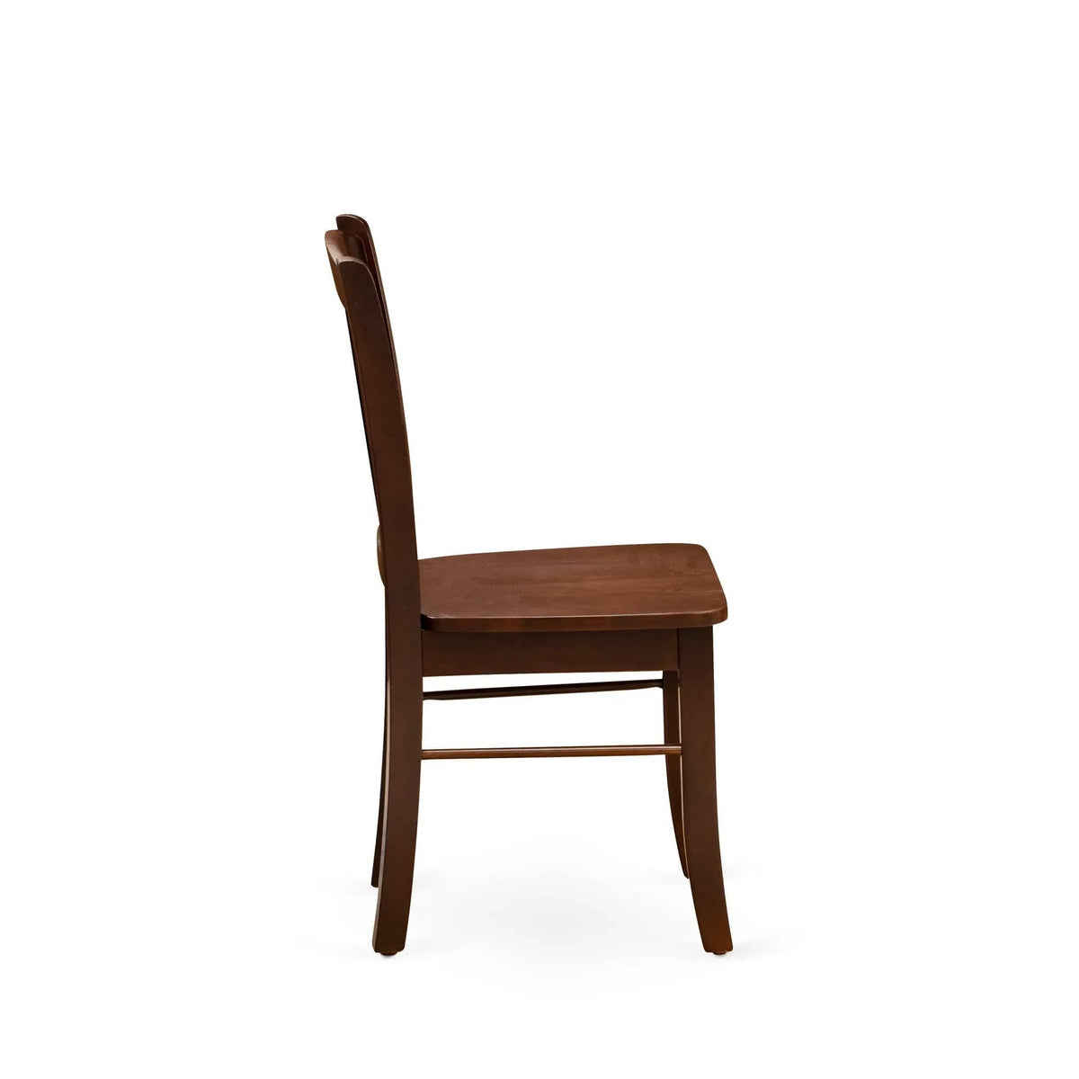 EAST WEST FURNITURE ANDL3-MAH-W 3-Piece Dinette Room Set- 2 Dining Room Chair and | 3-Piece Set | Solid Wood | Mahogany Finish