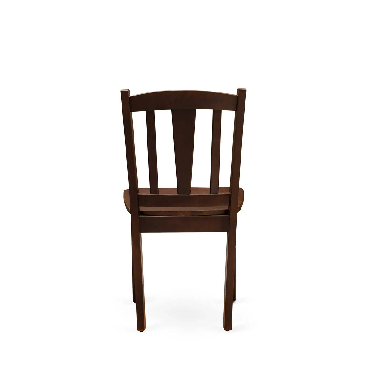 EAST WEST FURNITURE AMDL5-MAH-W 5-Piece Modern Dining Set- 4 Dining Chair and Wood | 5-Piece Set | Solid Wood | Mahogany Finish
