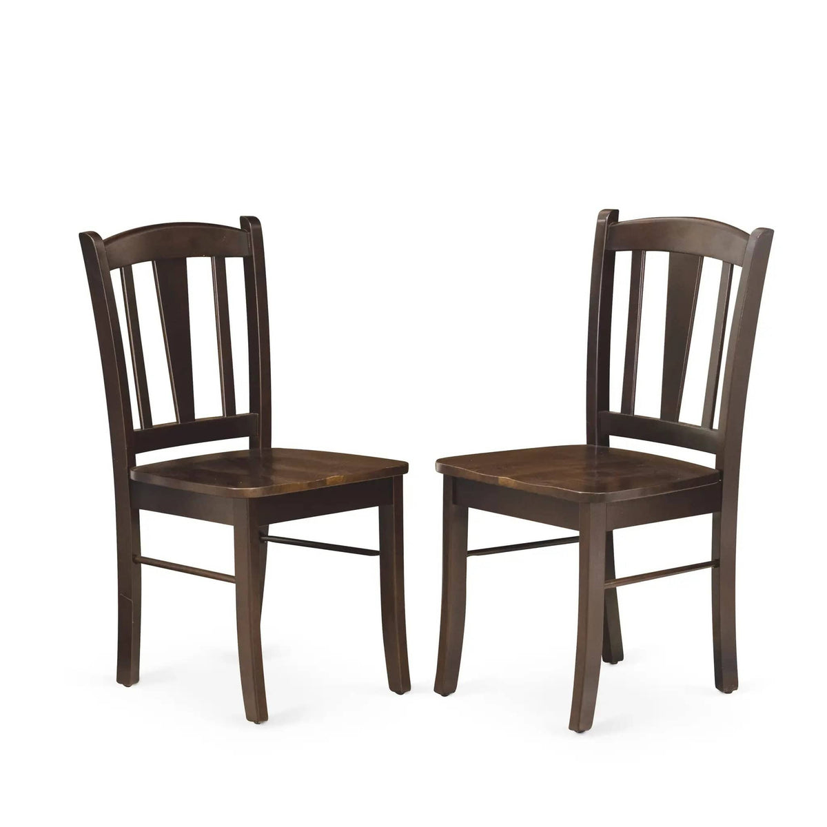 EAST WEST FURNITURE AMDL5-MAH-W 5-Piece Modern Dining Set- 4 Dining Chair and Wood | 5-Piece Set | Solid Wood | Mahogany Finish