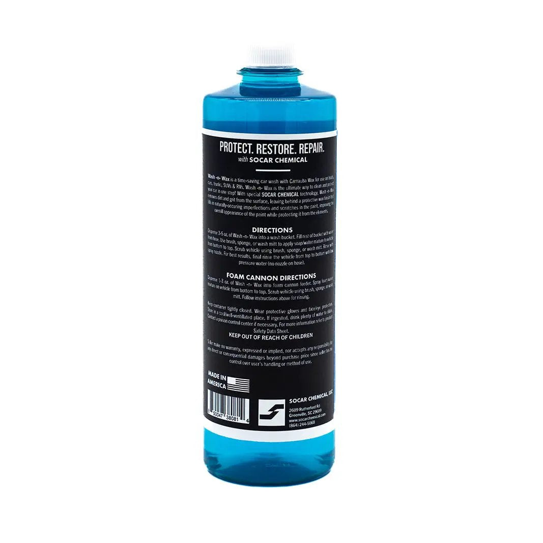 SOCAR Wash n Wax - pH Neutral Car Wash Soap Infused with Carnauba Wax from PriceLows™