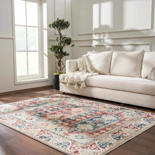 Bindi Blue & Rose Area Rug from PriceLows™