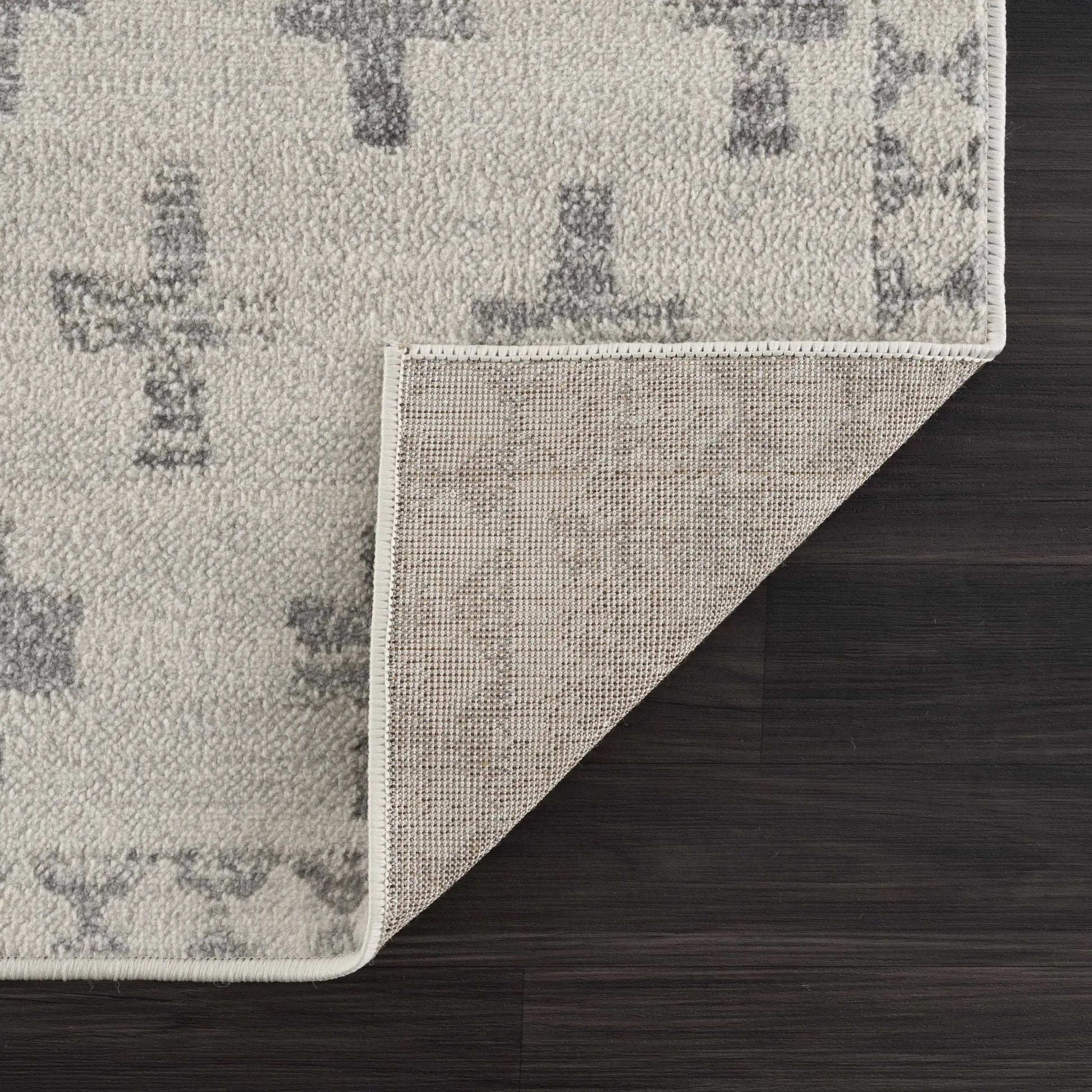 Tigris Swiss Cross Ivory & Gray 2322 Area Rug from PriceLows™
