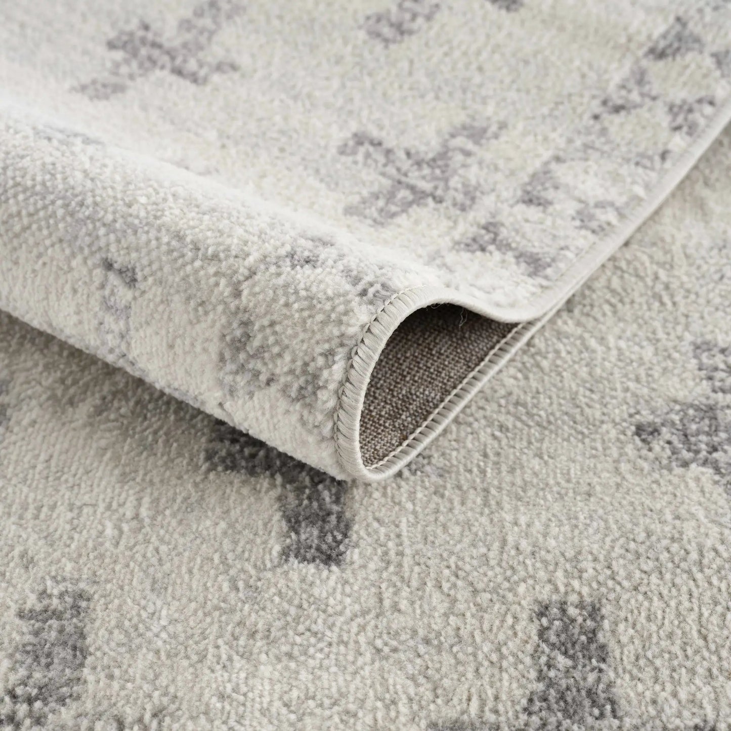 Tigris Swiss Cross Ivory & Gray 2322 Area Rug from PriceLows™