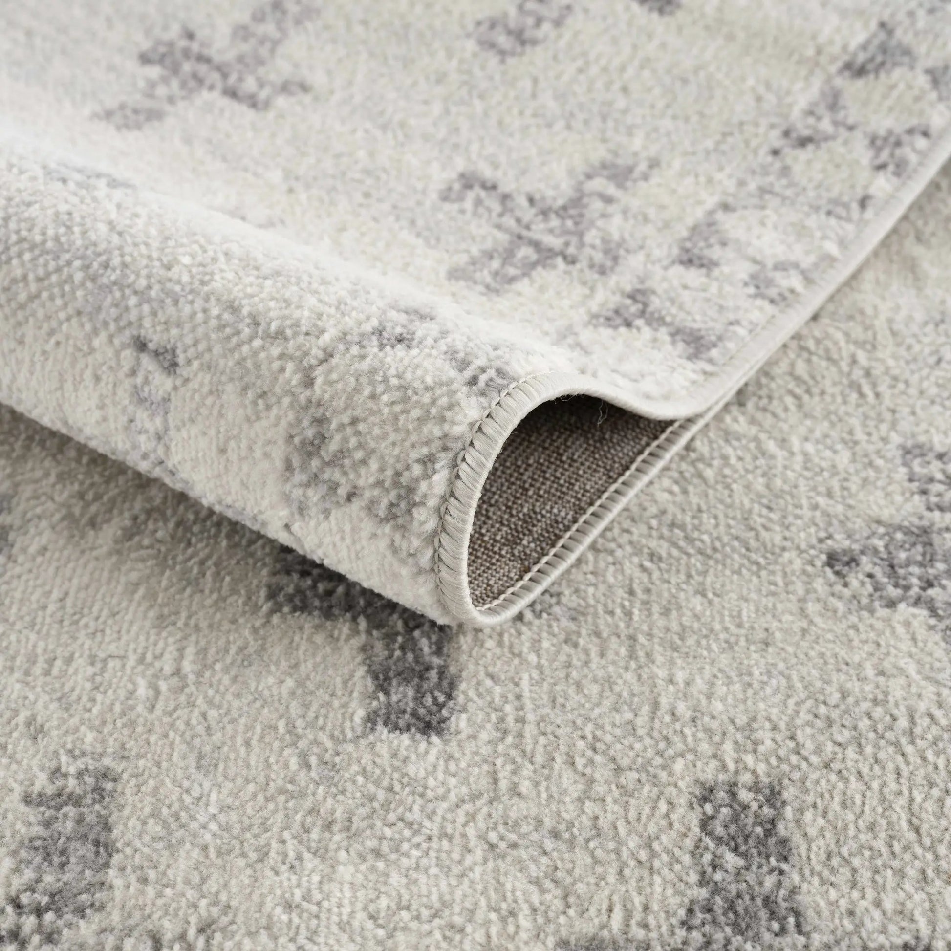 Tigris Swiss Cross Ivory & Gray 2322 Area Rug from PriceLows™