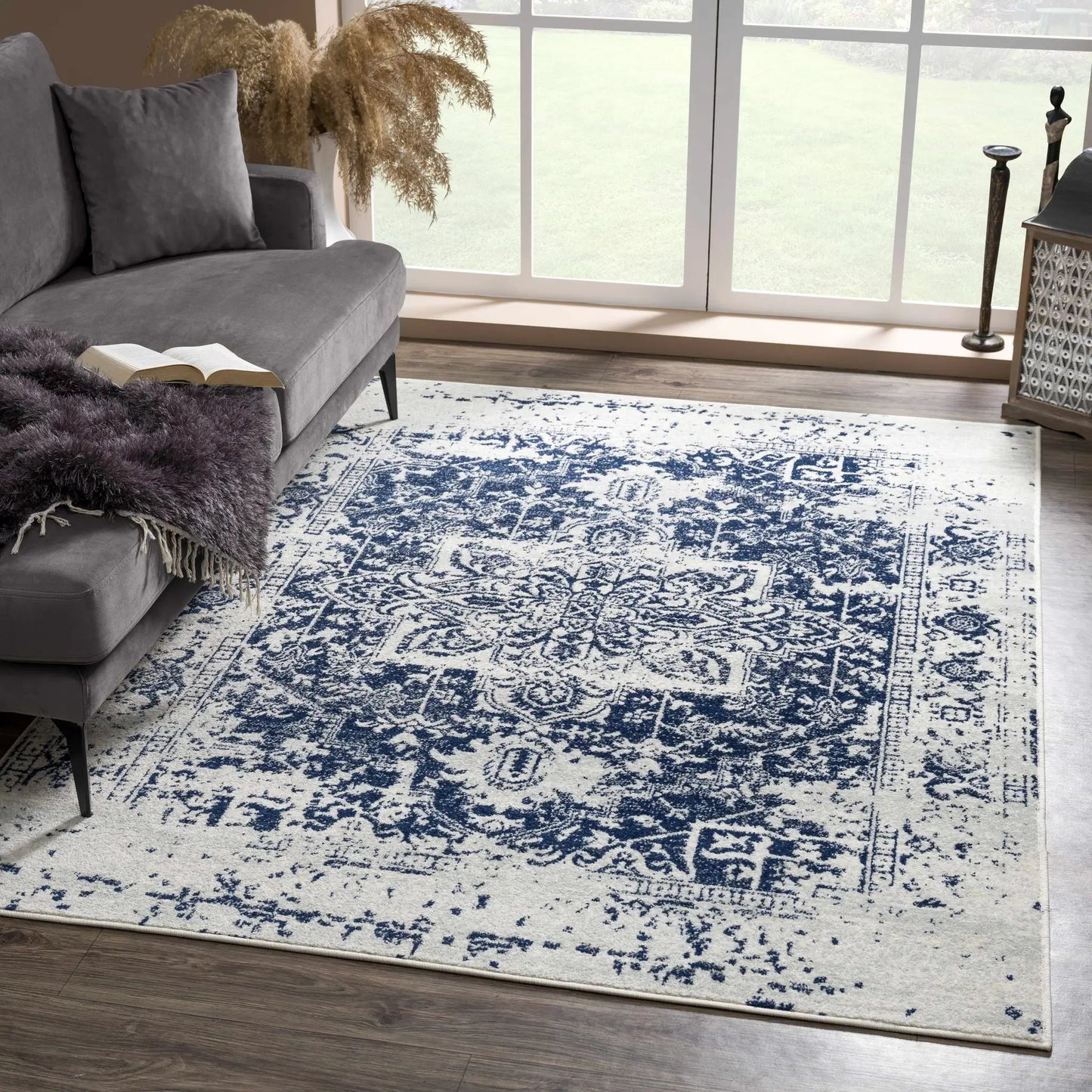 Rachel Navy Area Rug from PriceLows™