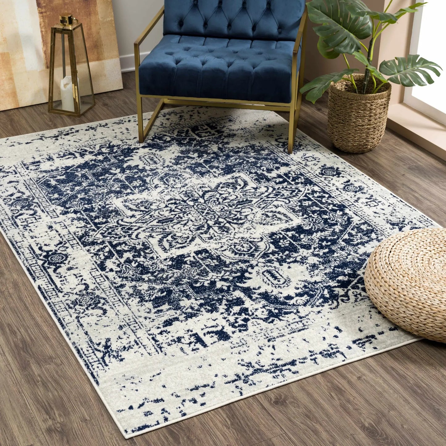Rachel Navy Area Rug from PriceLows™