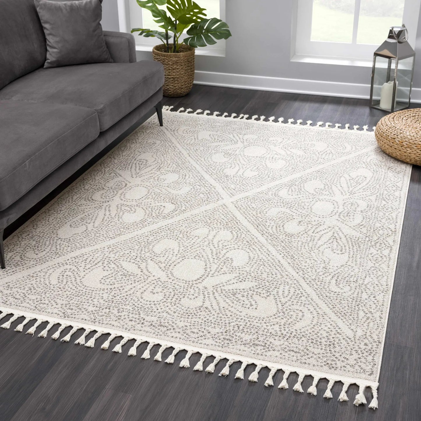 Birdwood Cream & Brown Area Rug from PriceLows™