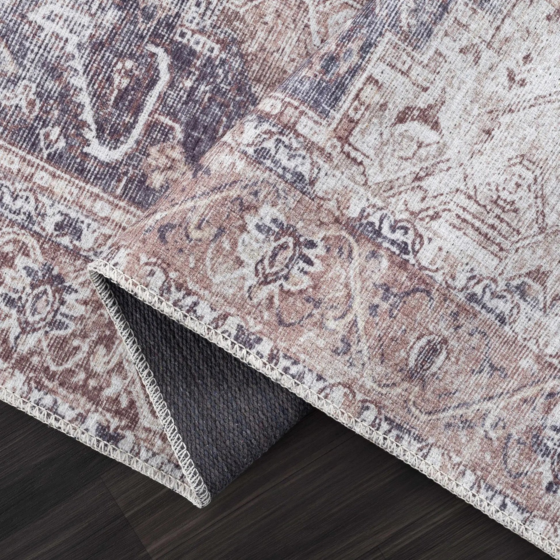 Beige Rosman Washable Area Rug from PriceLows™