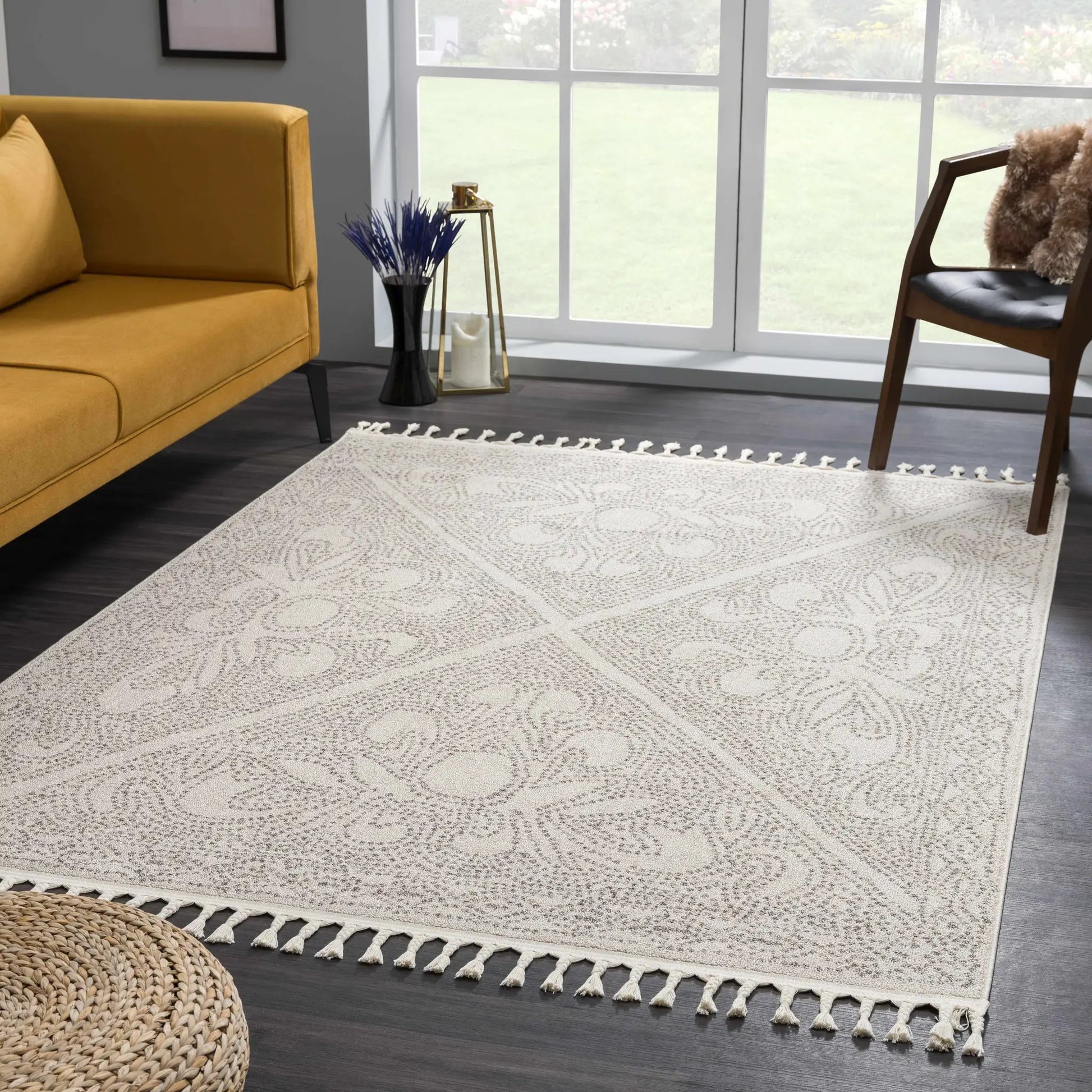 Birdwood Cream & Brown Area Rug from PriceLows™
