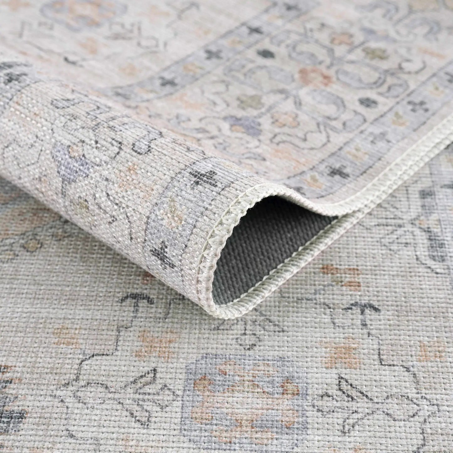 Beige Beckett Vintage Washable Area Rug from PriceLows™