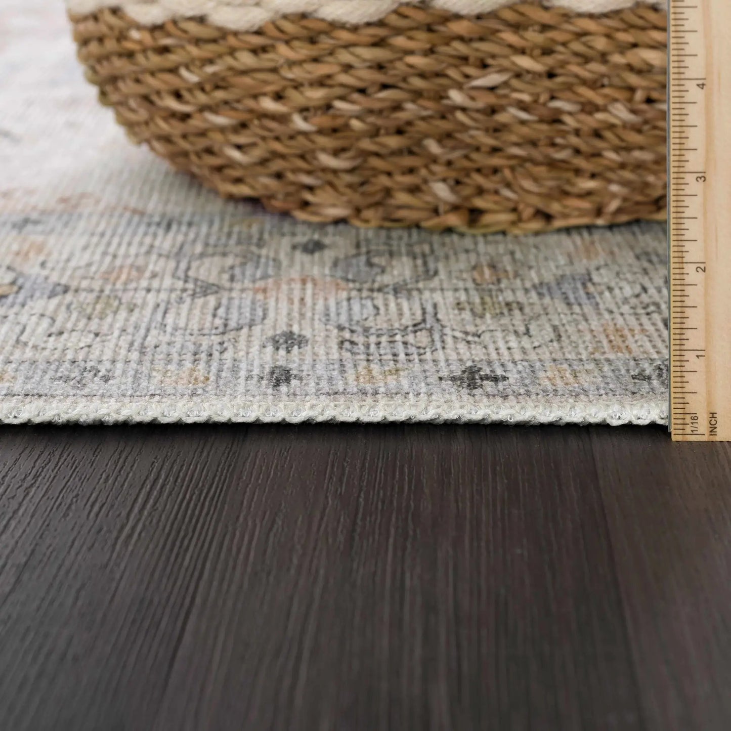 Beige Beckett Vintage Washable Area Rug from PriceLows™