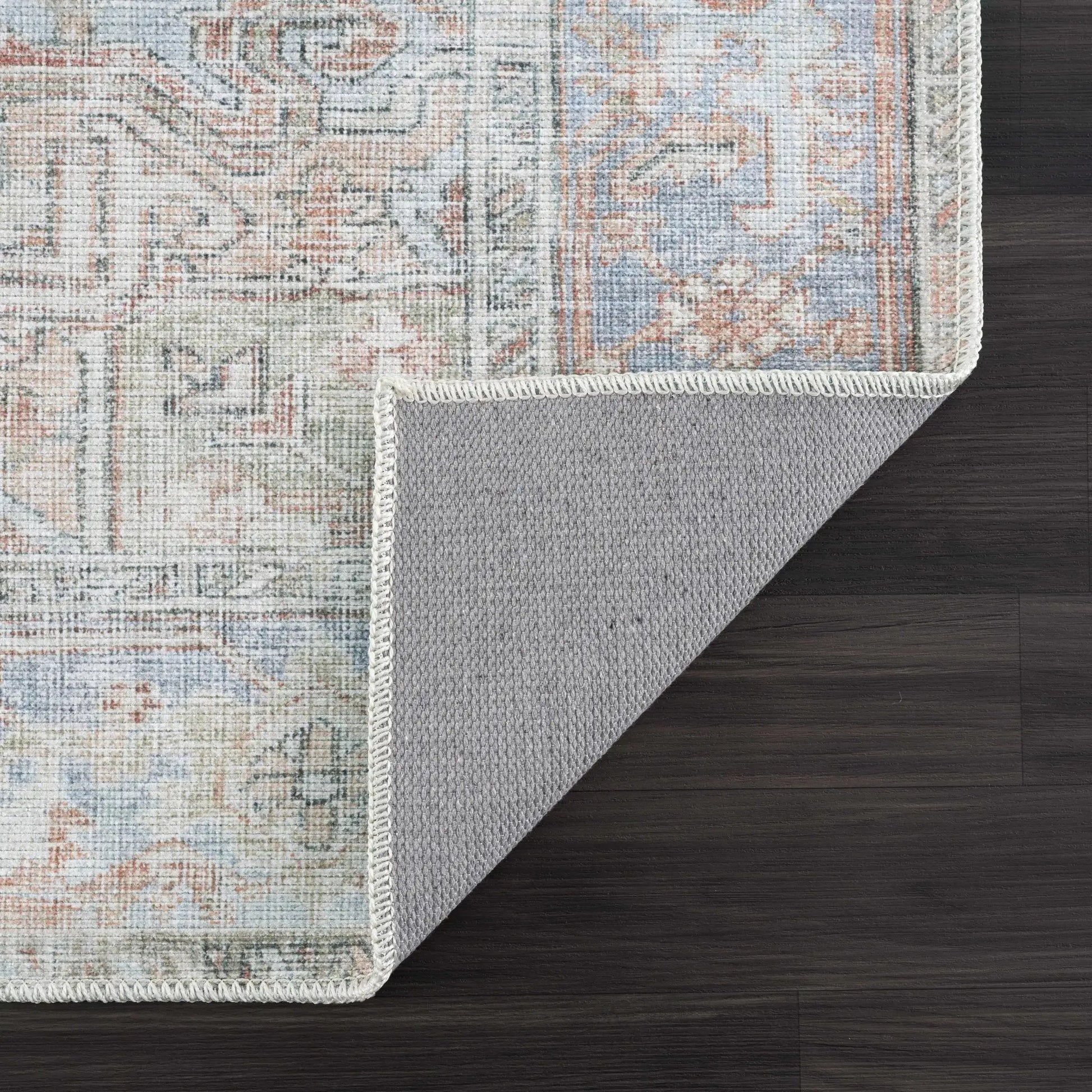 Maayon Medallion Rust Washable Area Rug from PriceLows™