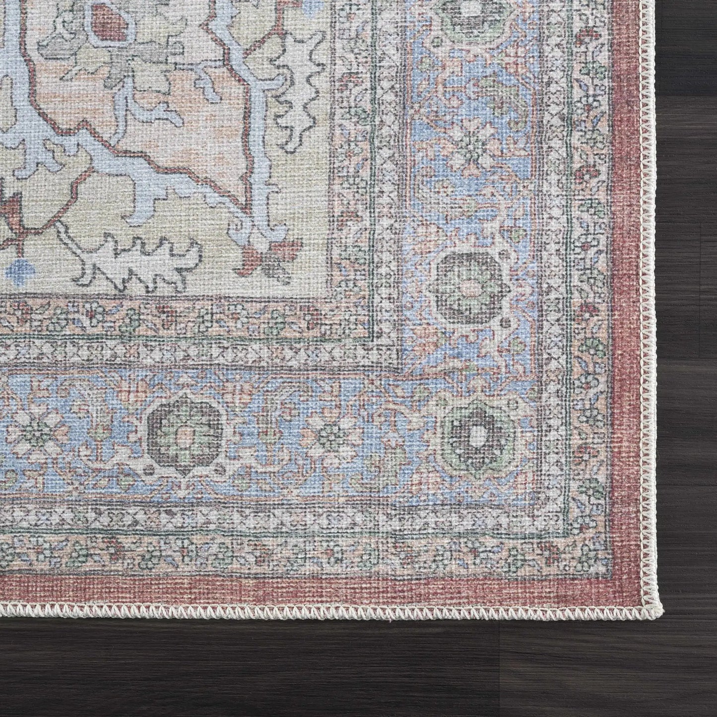 Brown Bagamanoc Medallion Washable Area Rug from PriceLows™