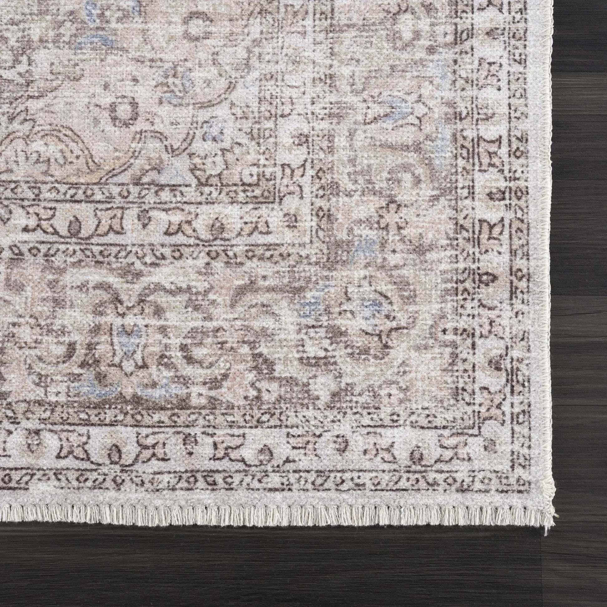 Cream Holi-2301 Washable Area Rug from PriceLows™