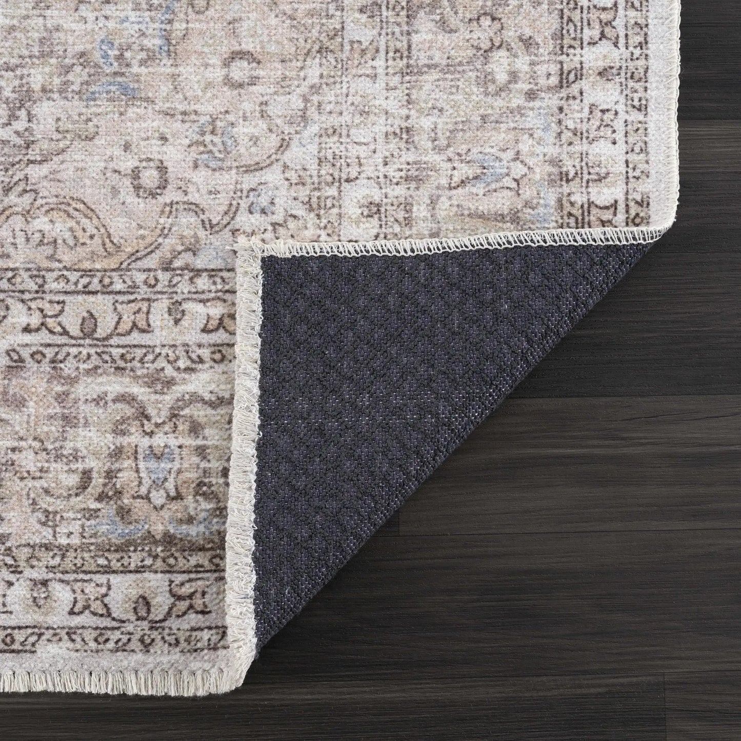 Cream Holi-2301 Washable Area Rug from PriceLows™