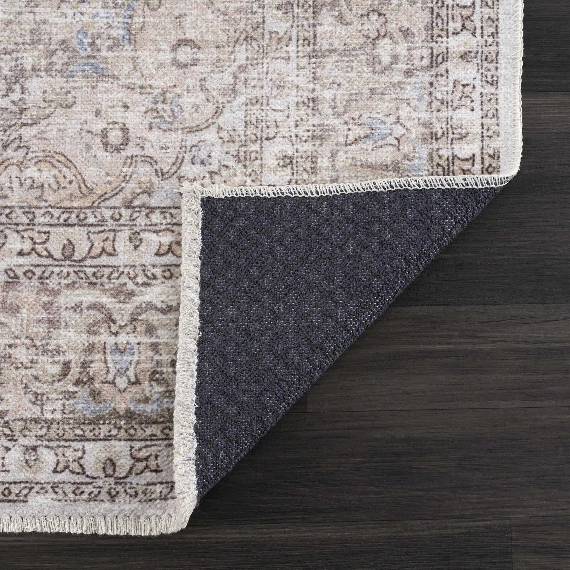 Cream Holi-2301 Washable Area Rug from PriceLows™