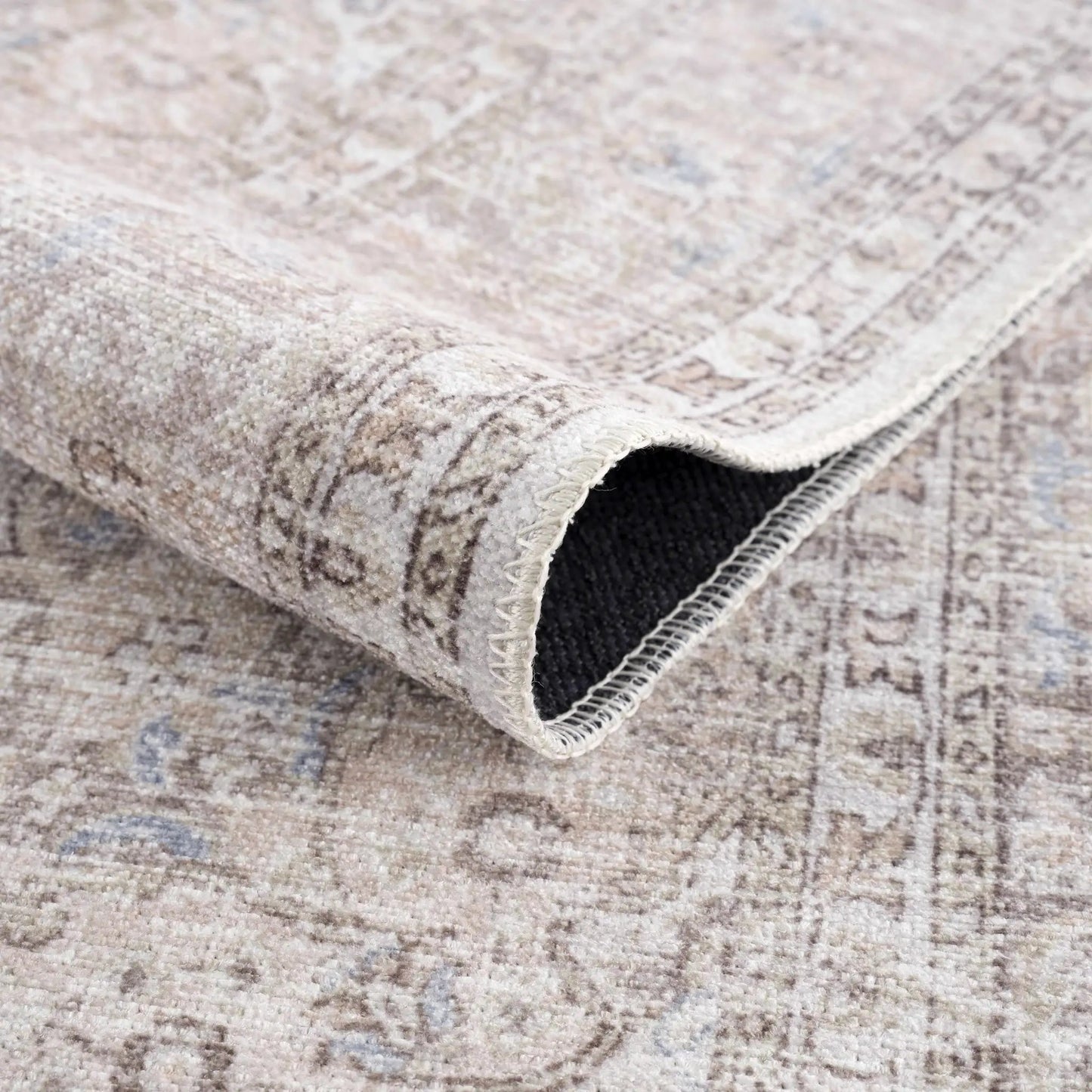 Cream Holi-2301 Washable Area Rug from PriceLows™