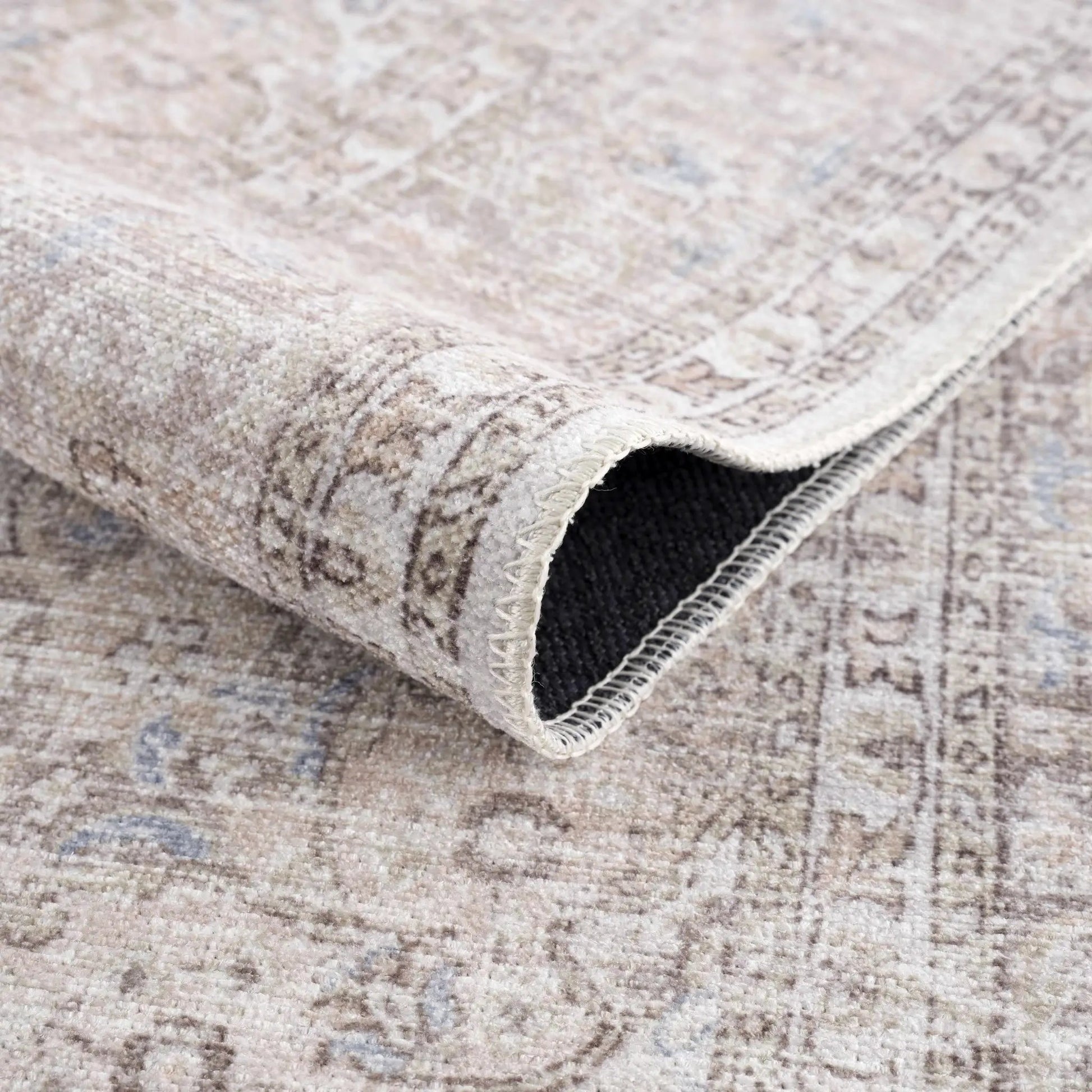 Cream Holi-2301 Washable Area Rug from PriceLows™