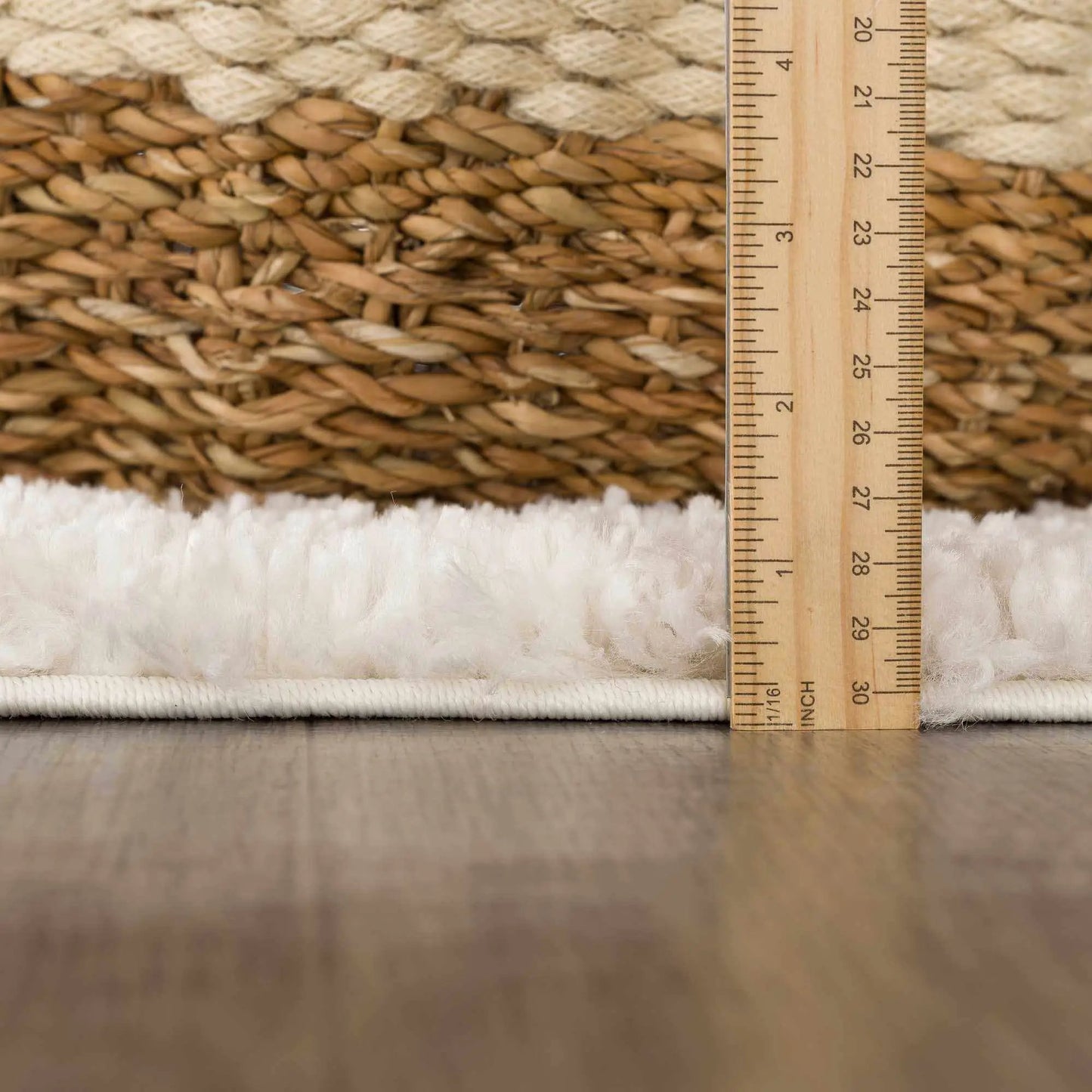Trunding Plush Area Rug in Light Beige from PriceLows™