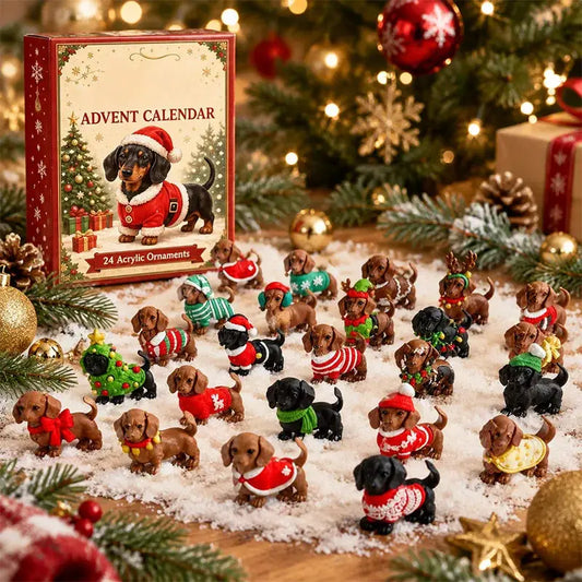 Dachshund Advent Calendar | 3D Christmas Ornament | PriceLows™