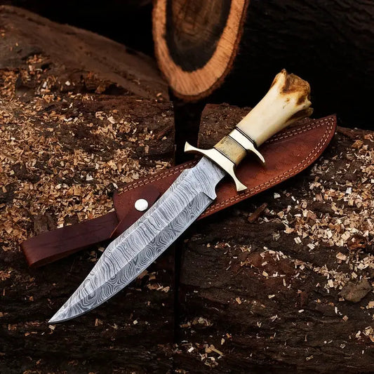 Damascus Steel Hunting Knives | 16 Inch | Damascus Steel | Hunting & Survival Knife