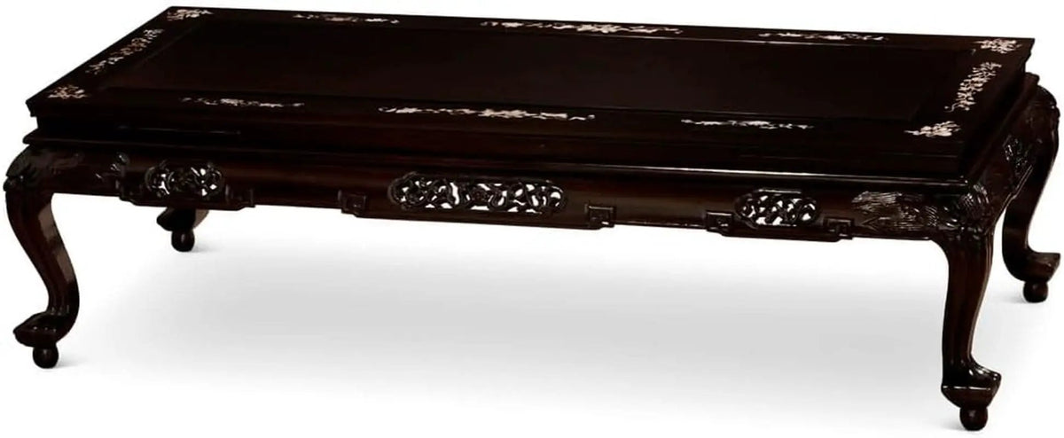 Dark Cherry Rosewood Mother Pearl Motif Living Room Set from PriceLows™
